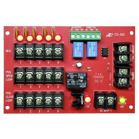 Seco-Larm Power Distribution module with power failure supervision. 5 Outputs, 1.1A each, PTC Fuses SLM-PD-5PAQ
